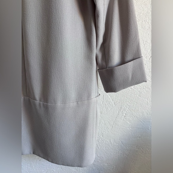 Wilfred Aritzia Crete Light Grey Gray Taupe Crepe Chevalier North Blazer Jacket - Picture 9 of 14